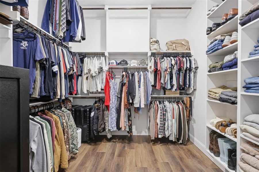 Primary closet