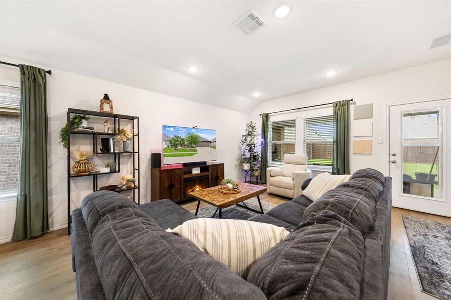 Furnished interior view inside a new home in , Ennis (Image 11).
