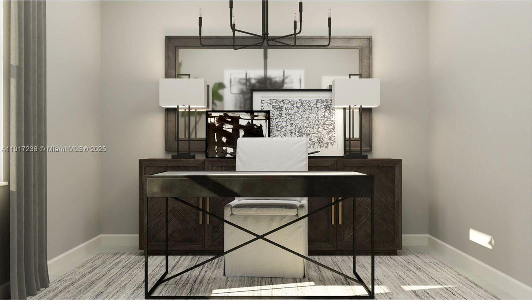 Furnished interior view inside a new home in Altamira: Granada Collection, Homestead (Image 6).