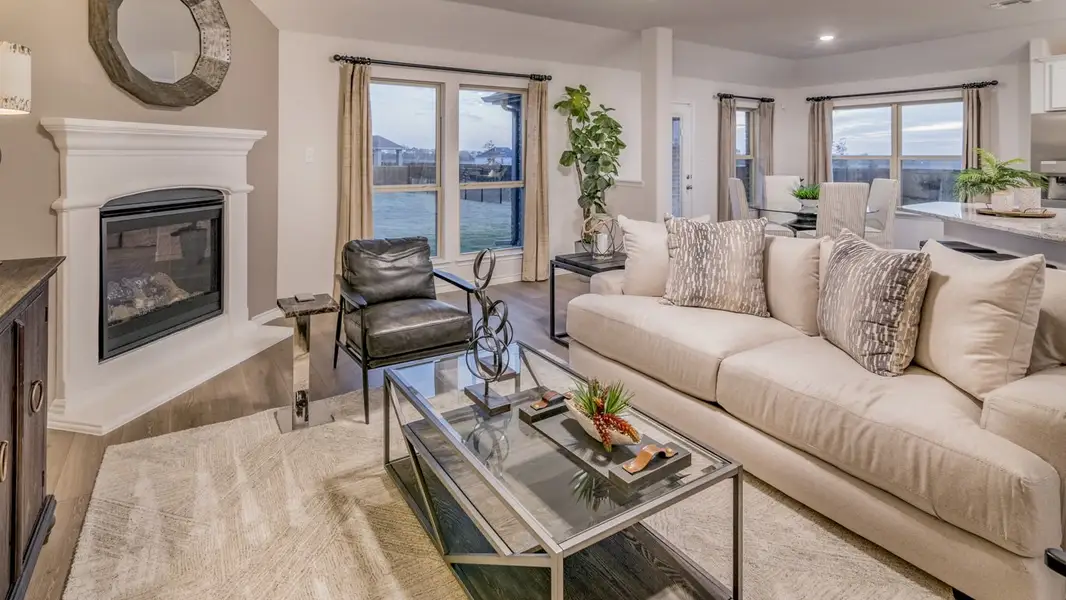 Furnished interior view inside a new home in The Woods at Lindsey Place, Anna (Image 4).