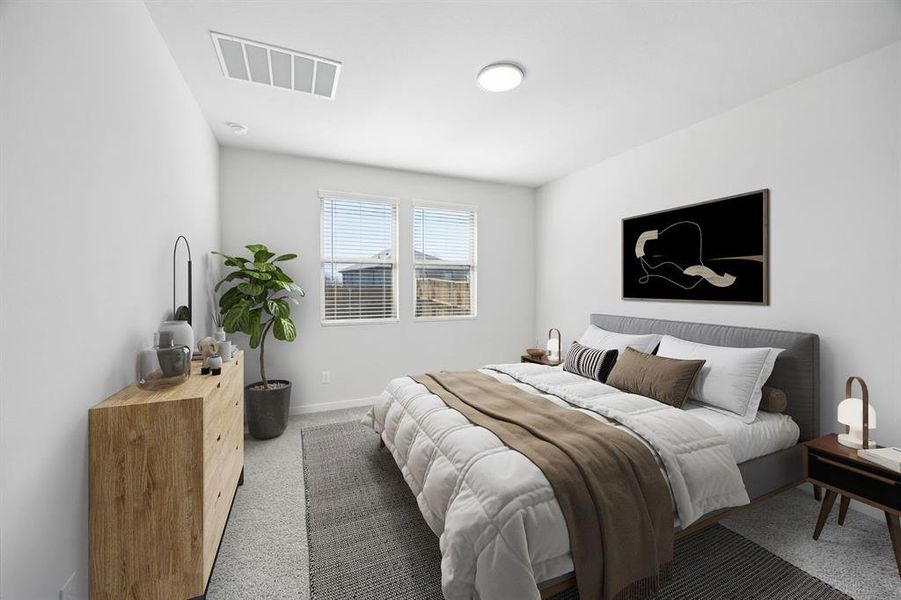 Primary Suite in the Mesquite home plan by Trophy Signature Homes – REPRESENTATIVE PHOTO