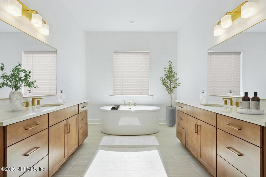 Furnished interior view inside a new home in , St. Johns (Image 5).