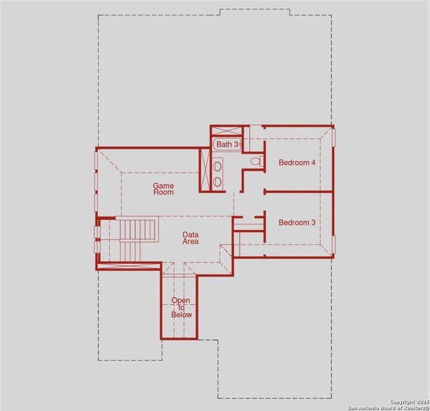2D floor plan layout of this home in Ladera, San Antonio, TX (Image 4). 2D floor plan layout of this home in Ladera, San Antonio, TX (Image 4).