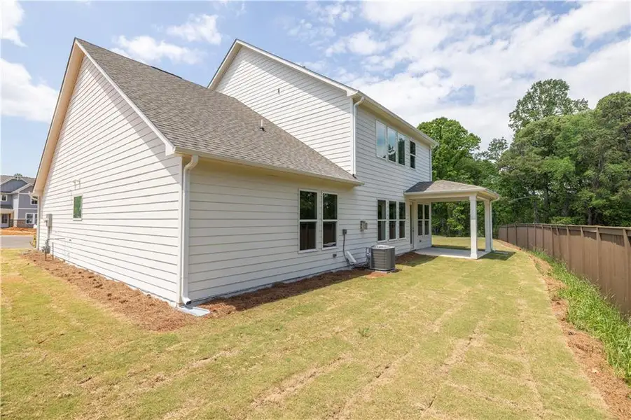 Exterior details and patio area of a home in , Sugar Hill (Image 18).