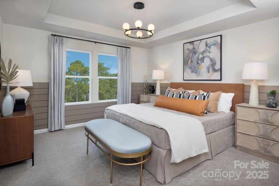 Furnished interior view inside a new home in Bailey Run, Charlotte (Image 6).