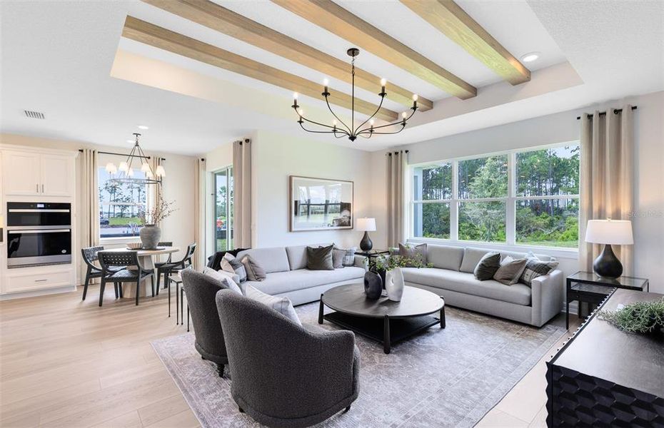 Furnished interior view inside a new home in EverBe, Orlando (Image 9). Furnished interior view inside a new home in EverBe, Orlando (Image 9).