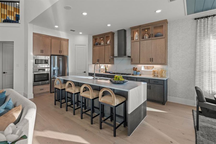 Furnished interior view inside a new home in East Village - Classic Series, Frisco (Image 35).