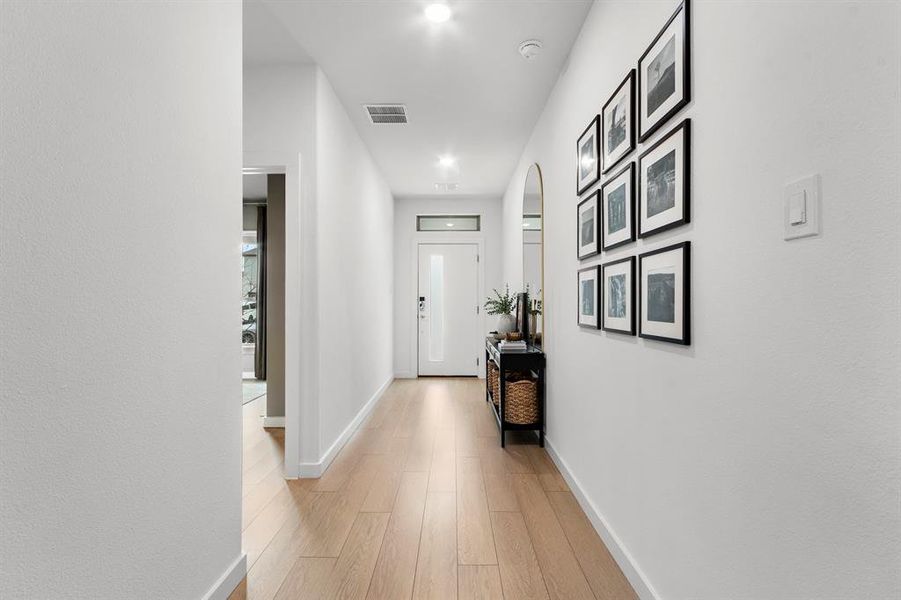 Front entry hall/view towards entry door