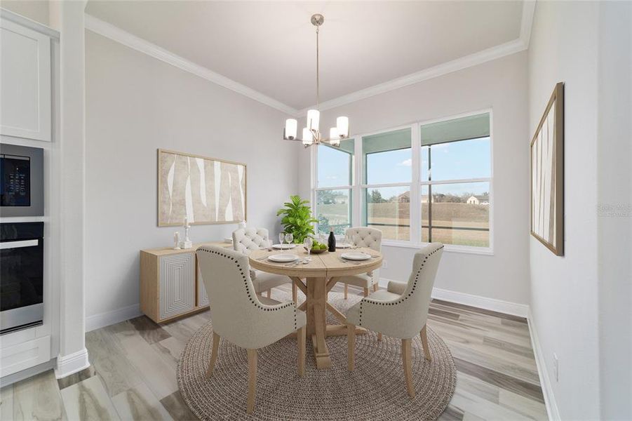 Furnished interior view inside a new home in , Inverness (Image 10).