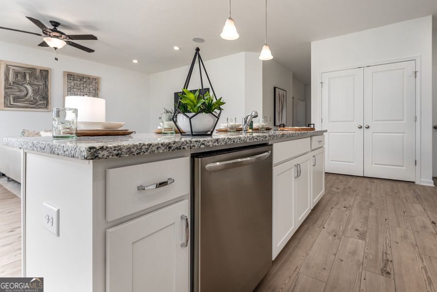Furnished interior view inside a new home in Cobblestone Crossing Commons, Byron (Image 16).