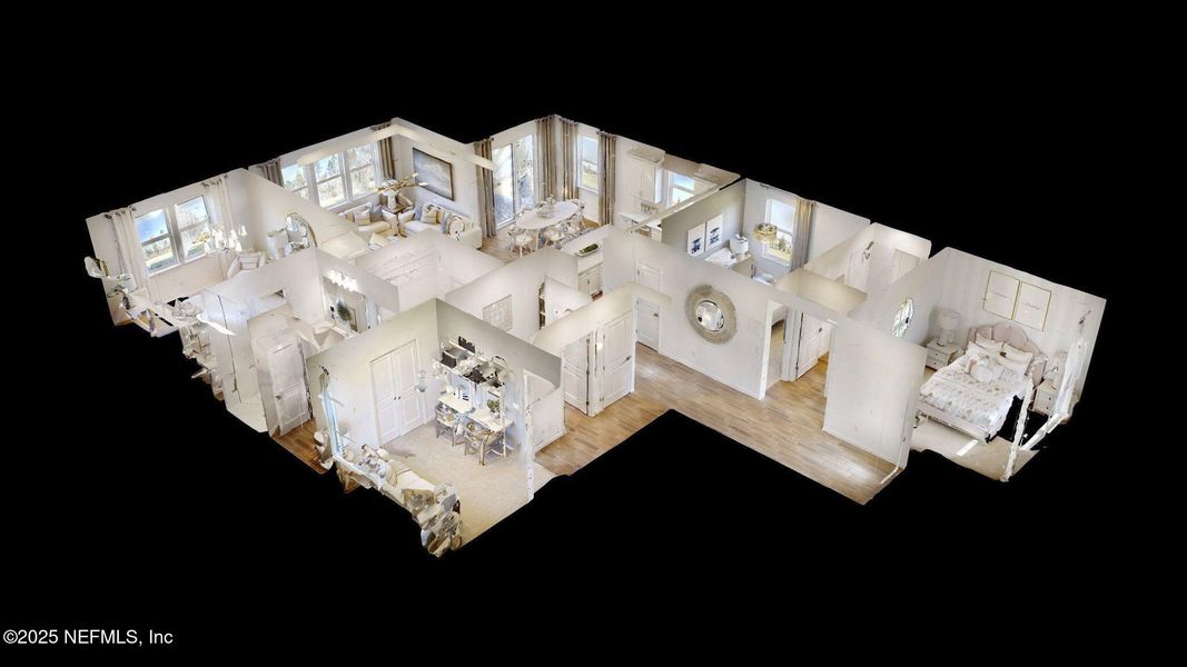 2D floor plan layout of this home in Murray Farms, Middleburg, FL (Image 6).