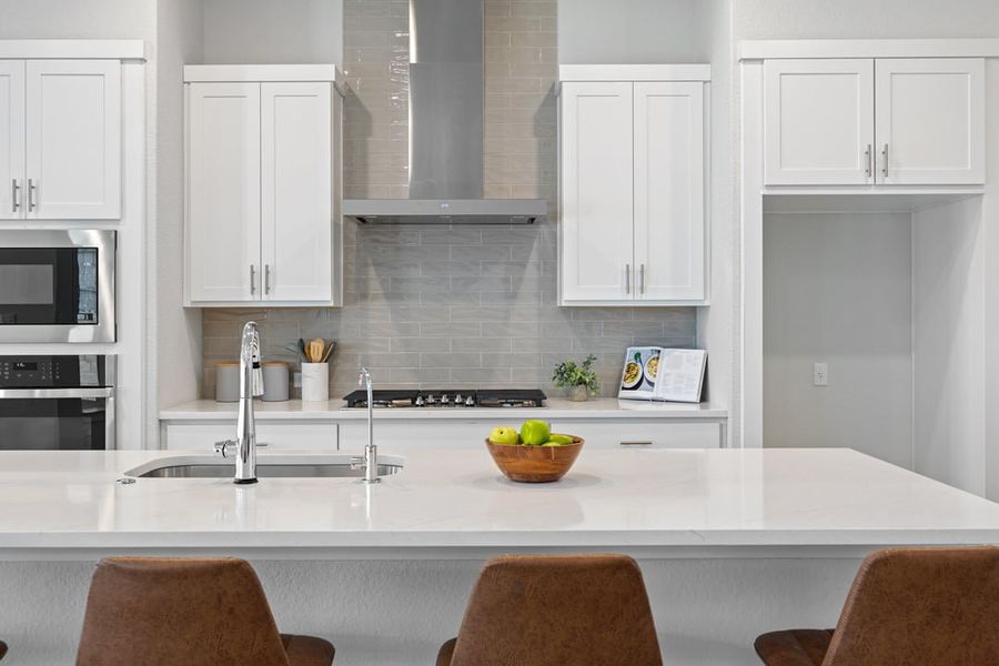 Furnished interior view inside a new home in Park Collection at Lariat, Liberty Hill (Image 14).