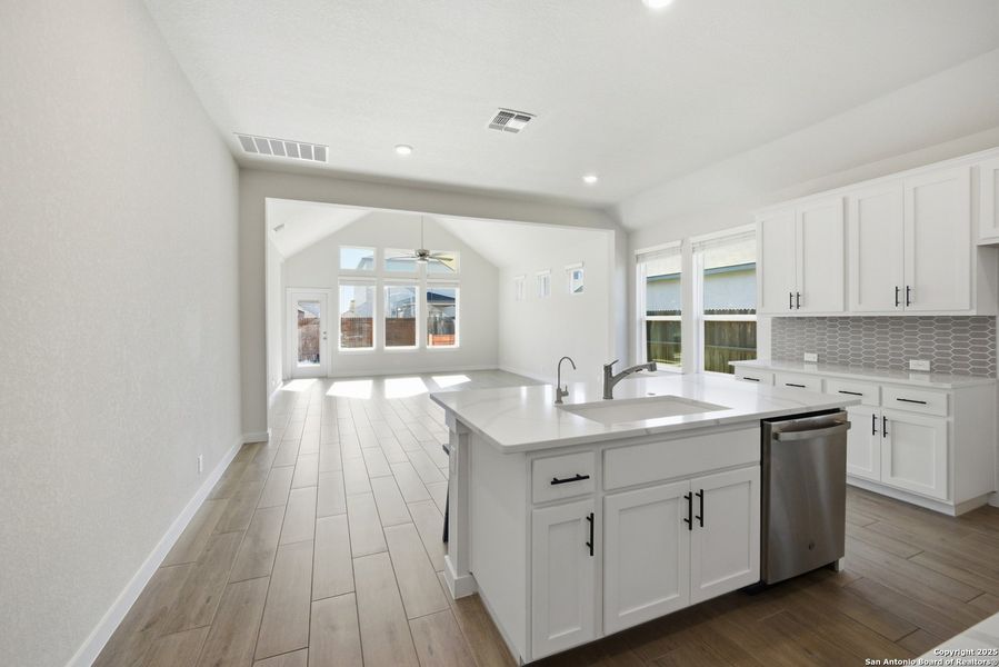 Furnished interior view inside a new home in August Fields, New Braunfels (Image 12). Furnished interior view inside a new home in August Fields, New Braunfels (Image 12).