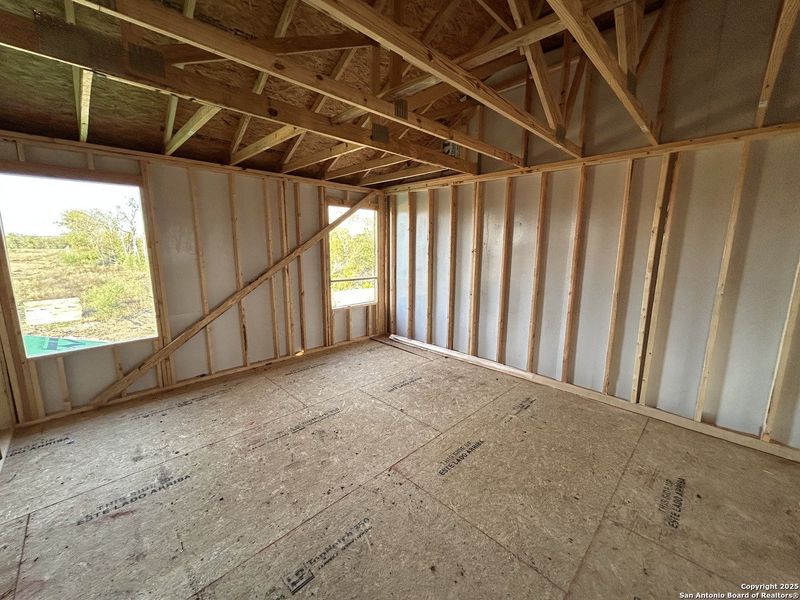 In-progress construction of a new home in Enclave at Hennersby Hollow 50's, San Antonio, TX (Image 20).