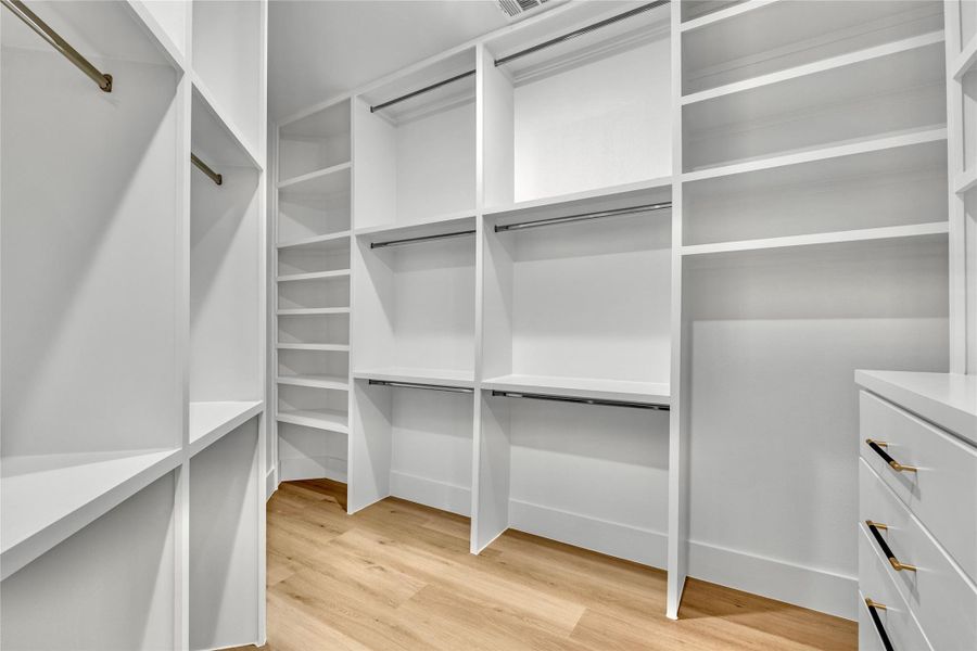 Another view of the massive owner's closet