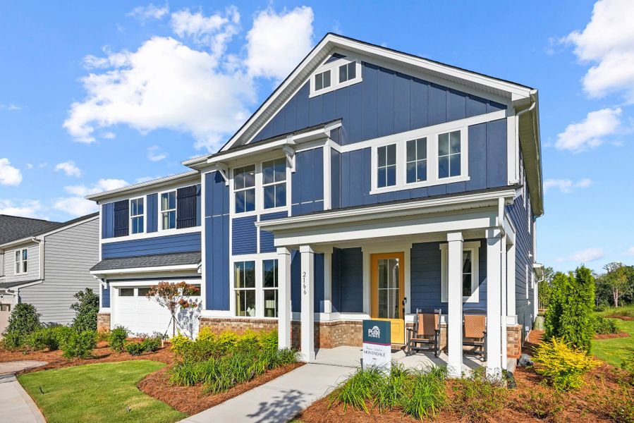 Representative exterior photo of a completed home built from the Montadale by Pulte Homes in The Retreat at Carolina Ridge, Harrisburg, NC (Image 30).