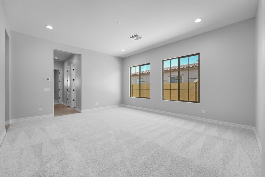 Spacious, unfurnished interior of a new home in Ellsworth Ranch Capstone Collection, Queen Creek (Image 48). Spacious, unfurnished interior of a new home in Ellsworth Ranch Capstone Collection, Queen Creek (Image 48).