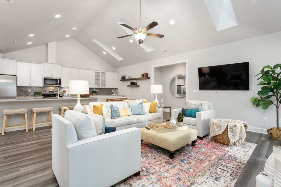 Representative furnished interior of a home built from the Essex by Keystone Homes NC in Weybridge, Burlington (Image 12).