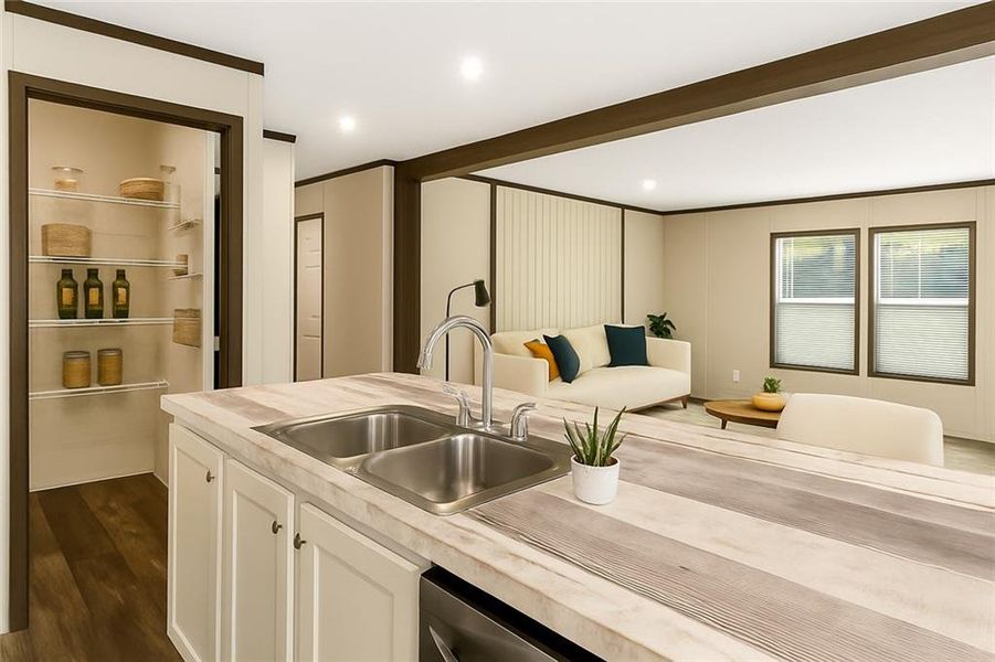 Furnished interior view inside a new home in , Ellijay (Image 37).