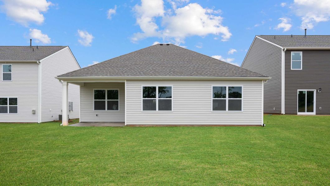 Front exterior of a new home in Chestnut Ridge, Greenville, SC, highlighting curb appeal (Image 2).