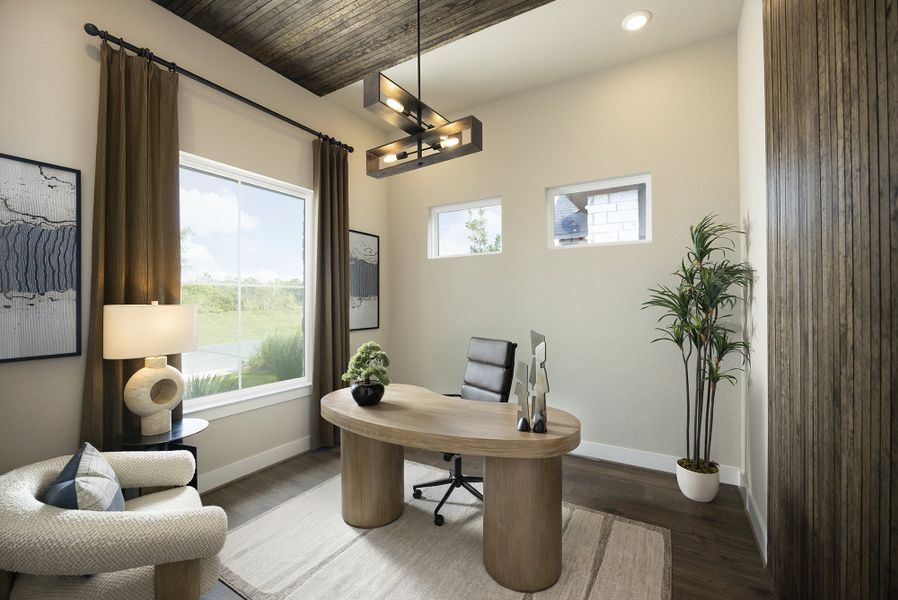 Representative furnished interior of a home built from the Jonestown by Scott Felder Homes in Esperanza, Boerne (Image 5).