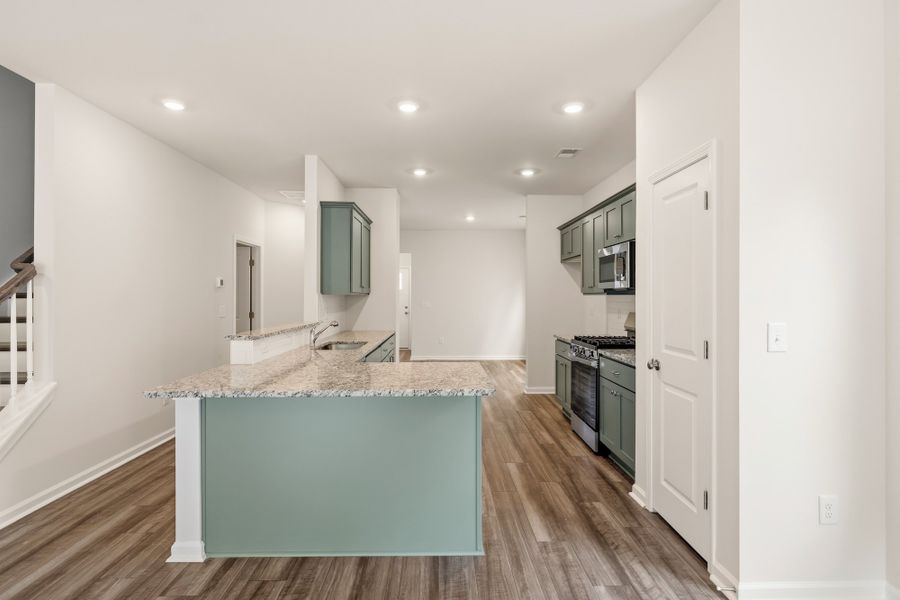 Furnished interior view inside a new home in Richmond Hill, Inman (Image 7). Furnished interior view inside a new home in Richmond Hill, Inman (Image 7).