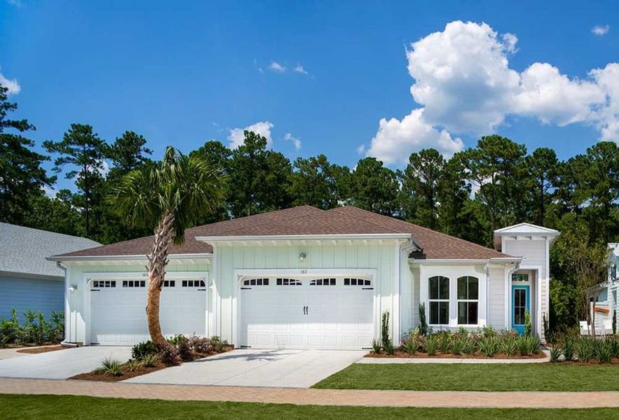 Representative exterior photo of a completed home built from the Barbuda by Minto Communities in Latitude Margaritaville Hilton Head, Hardeeville, SC (Image 1). Representative exterior photo of a completed home built from the Barbuda by Minto Communities in Latitude Margaritaville Hilton Head, Hardeeville, SC (Image 1).