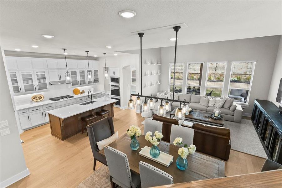 View from landing on staircase