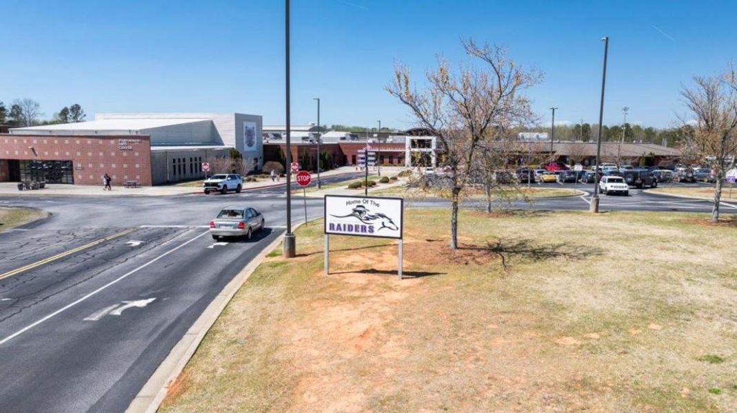 Front exterior of a new home in Haven Abbey, Cumming, GA, highlighting curb appeal (Image 28). Front exterior of a new home in Haven Abbey, Cumming, GA, highlighting curb appeal (Image 28).