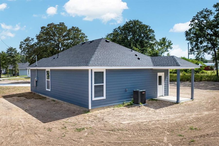 Exterior details and patio area of a home in , Malakoff (Image 14). Exterior details and patio area of a home in , Malakoff (Image 14).