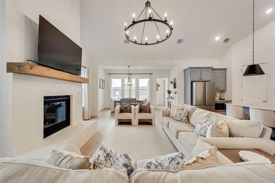 Furnished interior view inside a new home in , Aledo (Image 16).