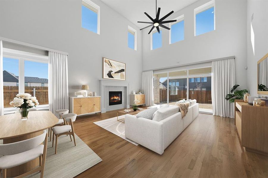 Furnished interior view inside a new home in Tavolo Park, Fort Worth (Image 15).