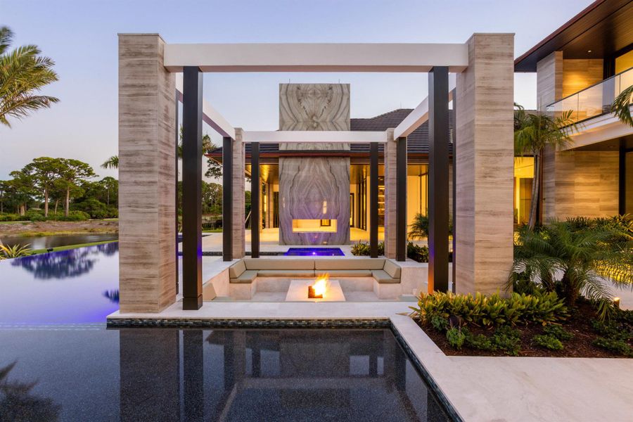 Front exterior of a new home in , Jupiter, FL, highlighting curb appeal (Image 42).