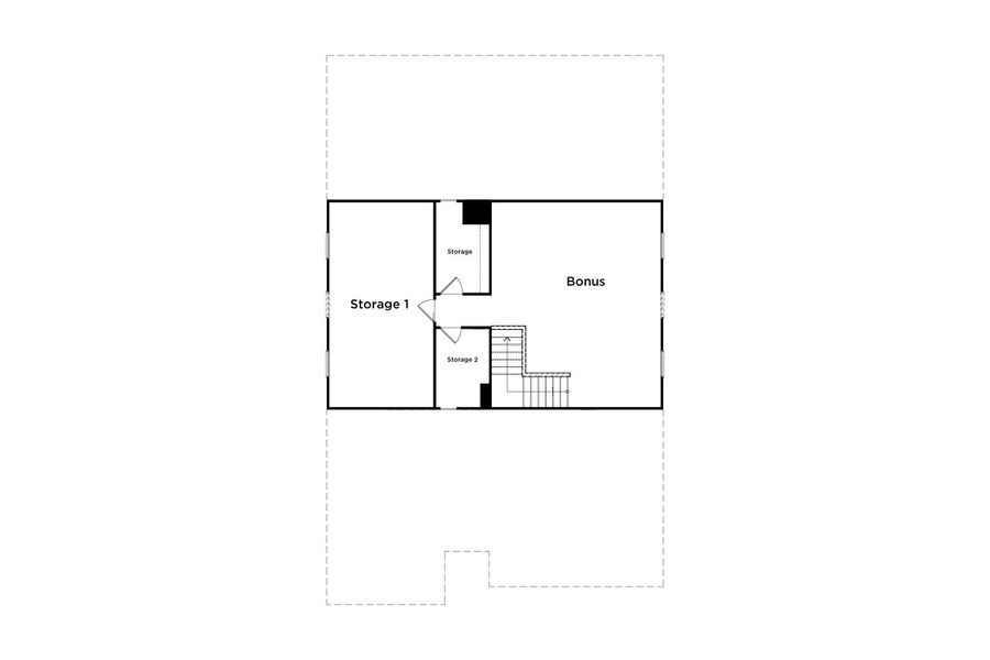 2D floor plan layout for the Chelsea by DRB Homes in Riley Farms, Rockvale, TN (Image 4).