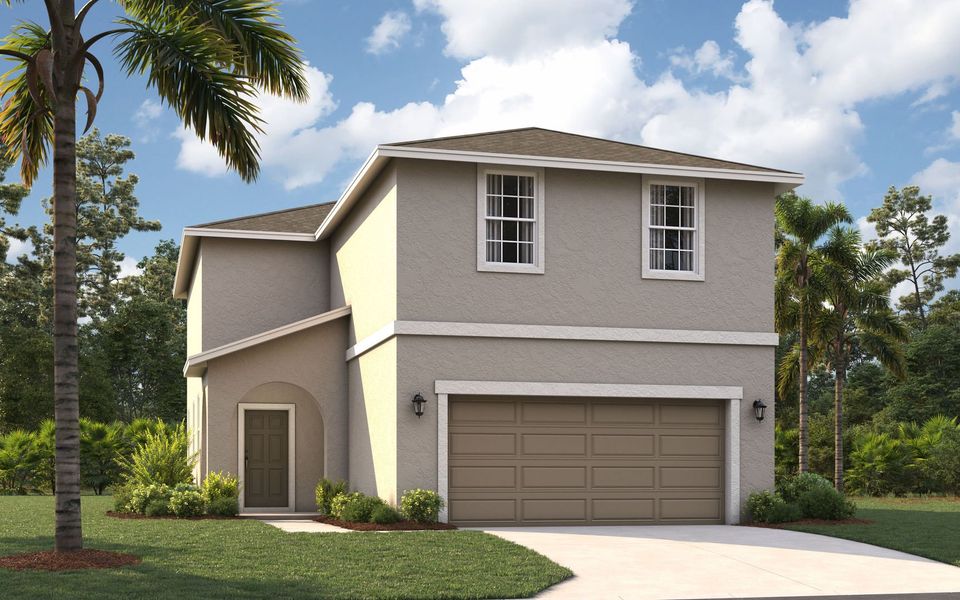 Representative exterior photo of a completed home built from the The Atrium by Stanley Martin Homes in Watermark, Cocoa, FL (Image 1).