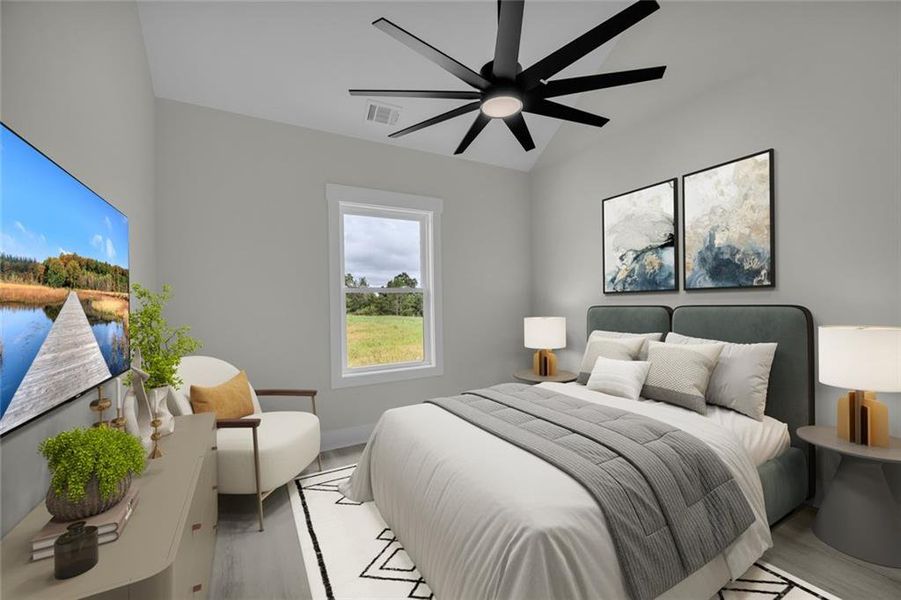 Furnished interior view inside a new home in , Toccoa (Image 10).