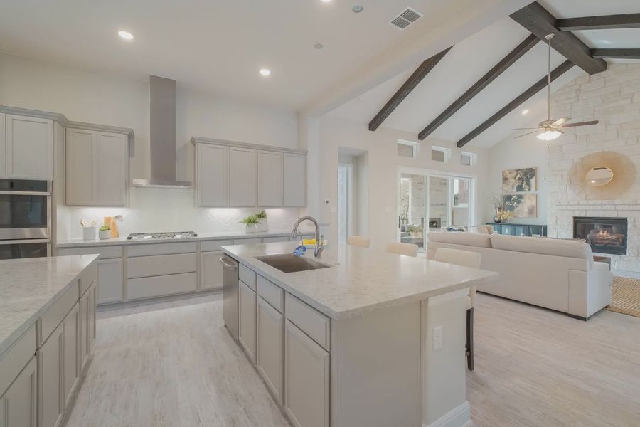 Representative furnished interior of a home built from the Anthony by Chesmar Homes in Potranco Oaks 100's, Castroville (Image 6).