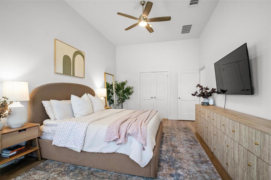 Furnished interior view inside a new home in Lone Star Landing, Montgomery (Image 17).