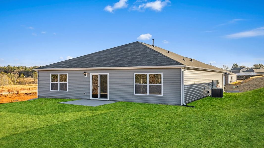 Exterior details and patio area of a home in Lakestone, Woodruff (Image 3).
