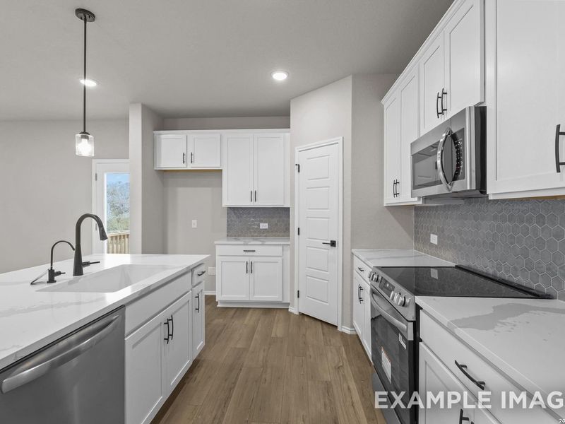 Furnished interior view inside a new home in Horizon Pointe, Converse (Image 7).