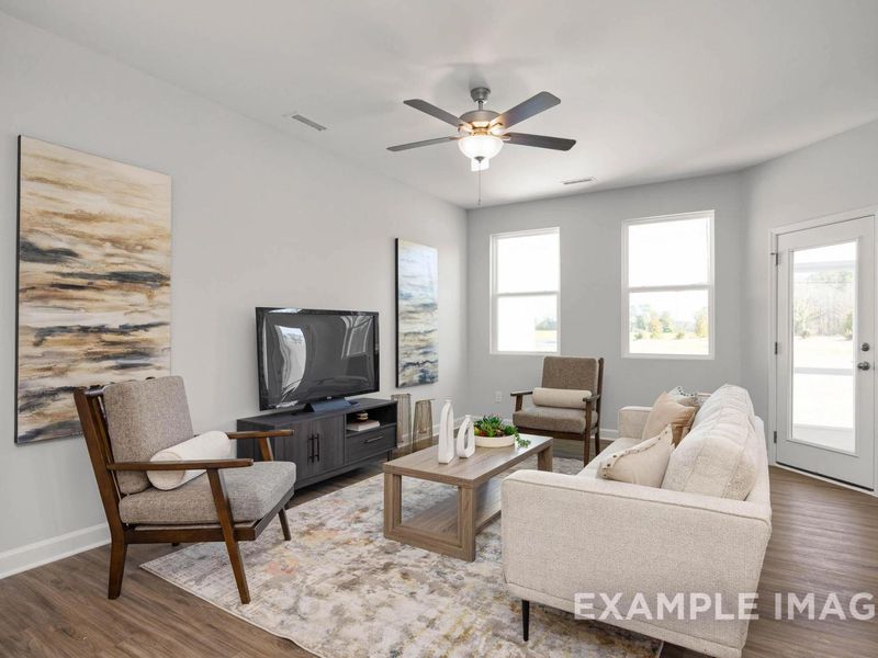 Furnished interior view inside a new home in Gregory Village Townhomes, Lillington (Image 11).
