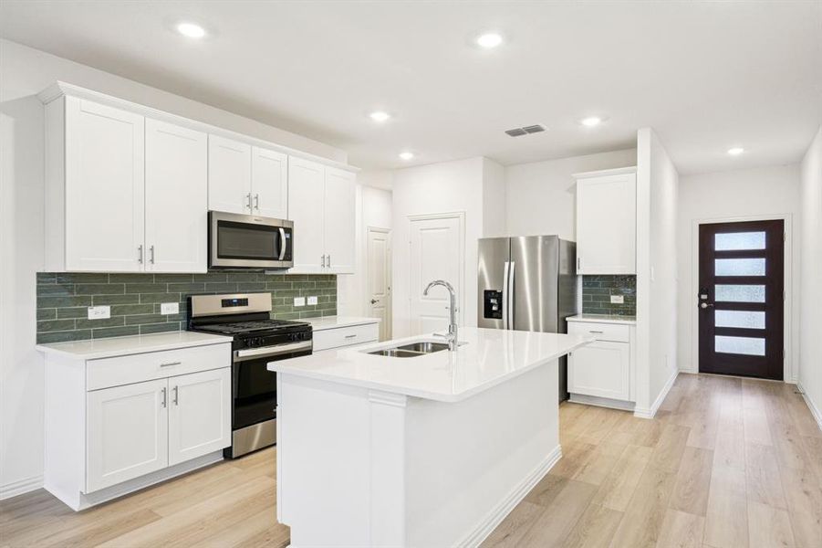 Furnished interior view inside a new home in Lakehaven - Spring Series, Farmersville (Image 6).