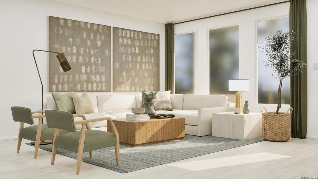 Furnished interior view inside a new home in Stone Garden, Elmendorf (Image 15).