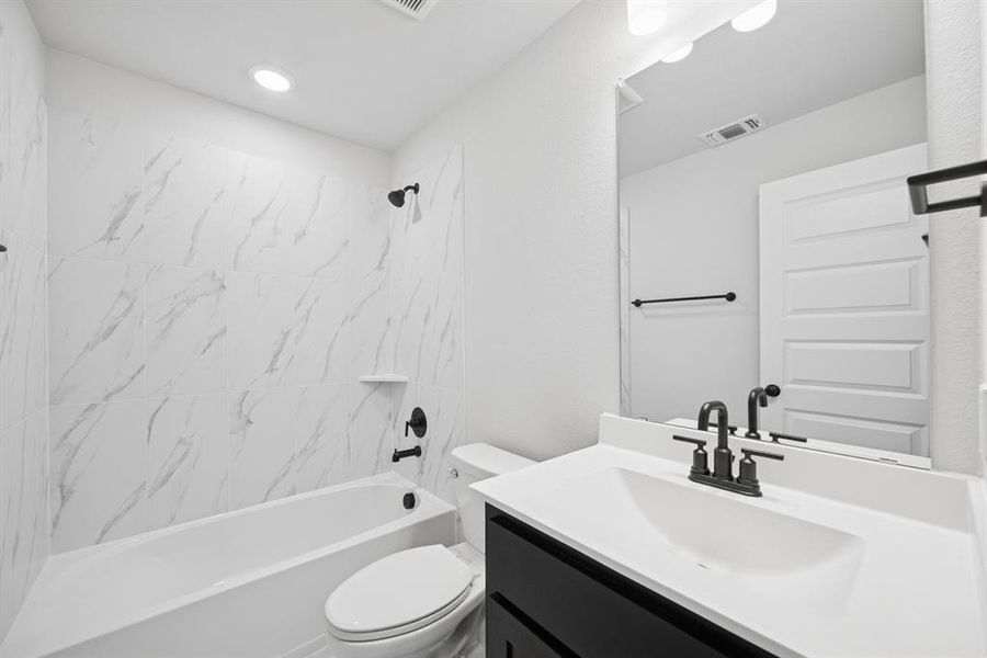 Furnished interior view inside a new home in Solterra - Garden Series, Mesquite (Image 3). Furnished interior view inside a new home in Solterra - Garden Series, Mesquite (Image 3).