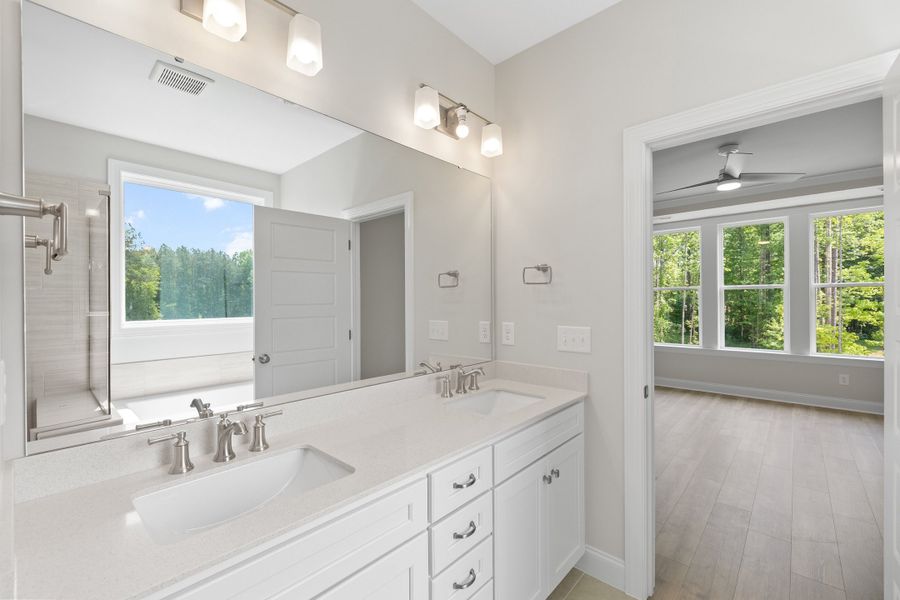 Representative furnished interior of a home built from the The Chandler by RobuckHomes in Baylee Ridge, Selma (Image 120).