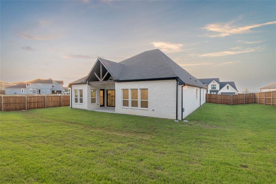 Exterior details and patio area of a home in , Haslet (Image 22).