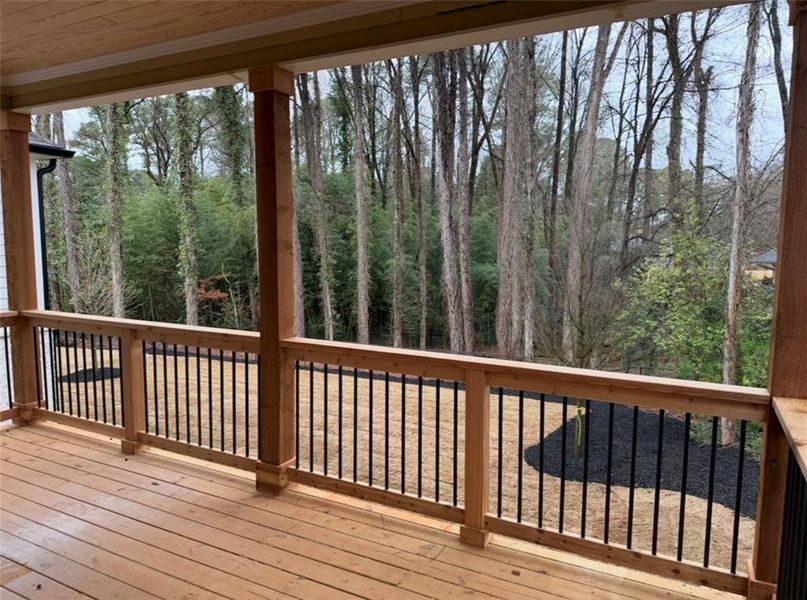 Exterior details and patio area of a home in , Atlanta (Image 15).