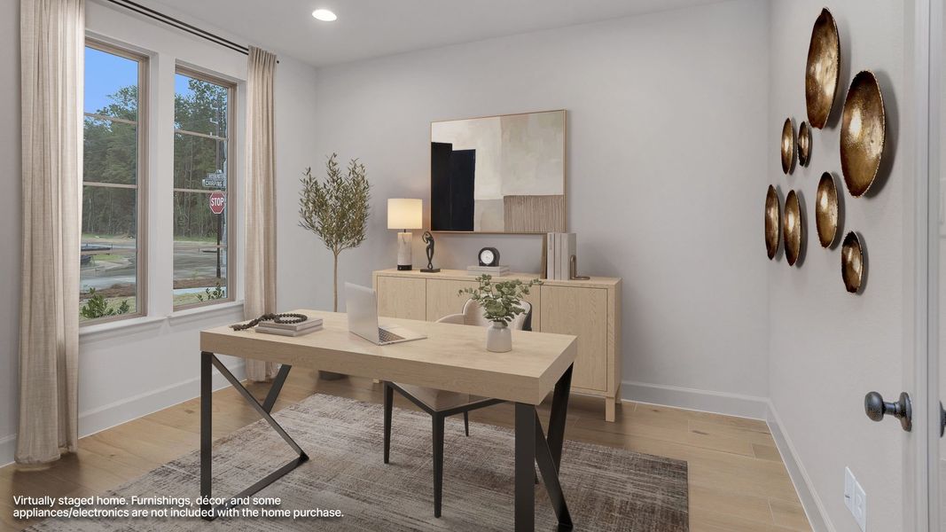 Furnished interior view inside a new home in Two Step Farm, Montgomery (Image 8).