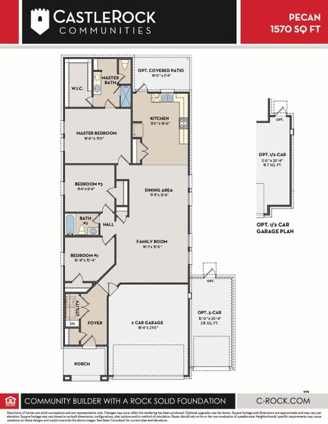2D floor plan layout for the Pecan by CastleRock Communities in Chasin Heights, Converse, TX (Image 3). 2D floor plan layout for the Pecan by CastleRock Communities in Chasin Heights, Converse, TX (Image 3).