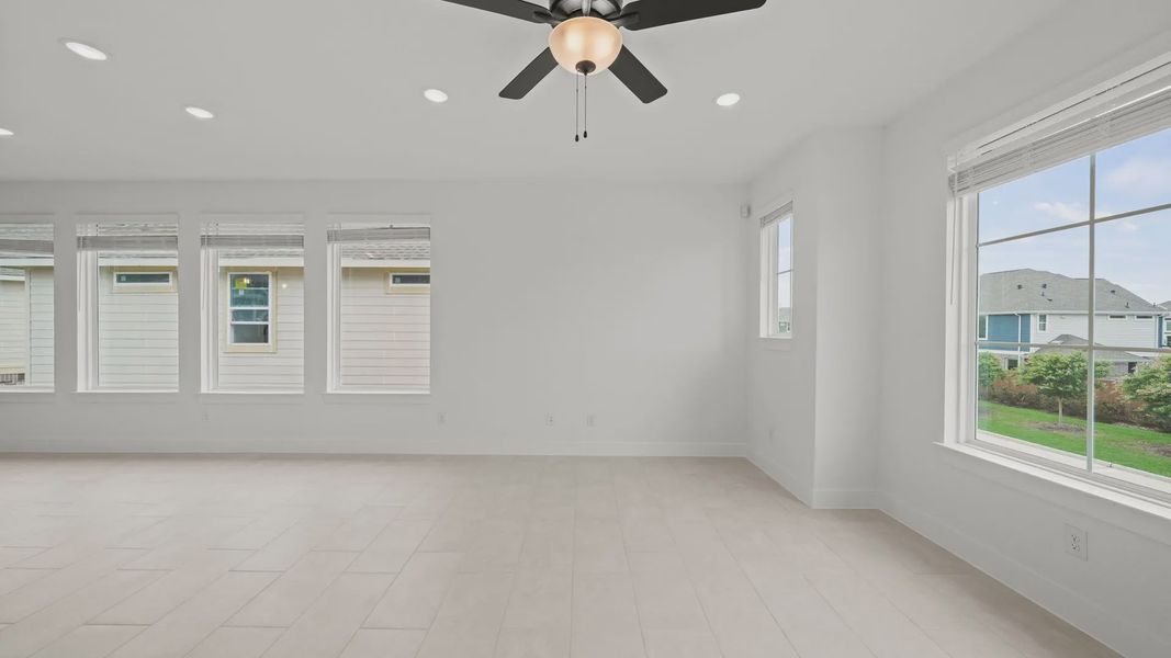 Spacious, unfurnished interior of a new home in Elyson Courtyard Collection, Katy (Image 17).